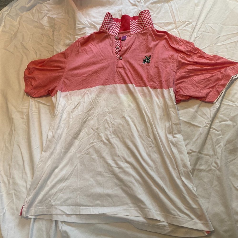 Aristo 18 Red and White Golf Polo